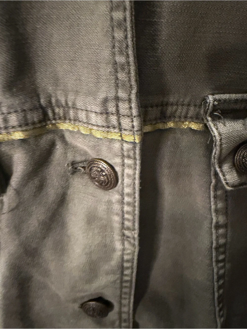 Free People Olive Green Utility Jacket with Oversized Pockets